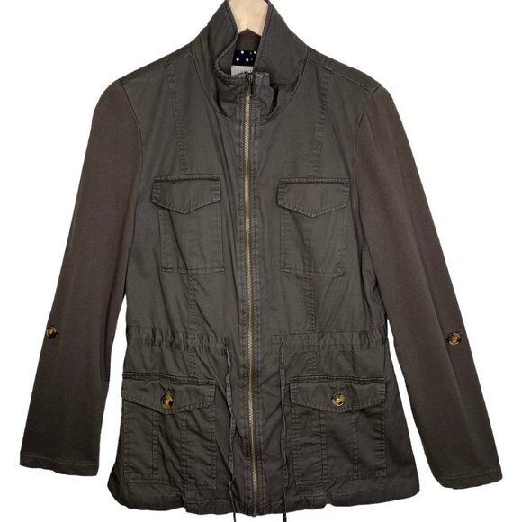 41 Hawthorn Jackets & Blazers - 41 Hawthorn Military Green Roll Up Sleeve Utility Cargo Jacket M Nipped Waist